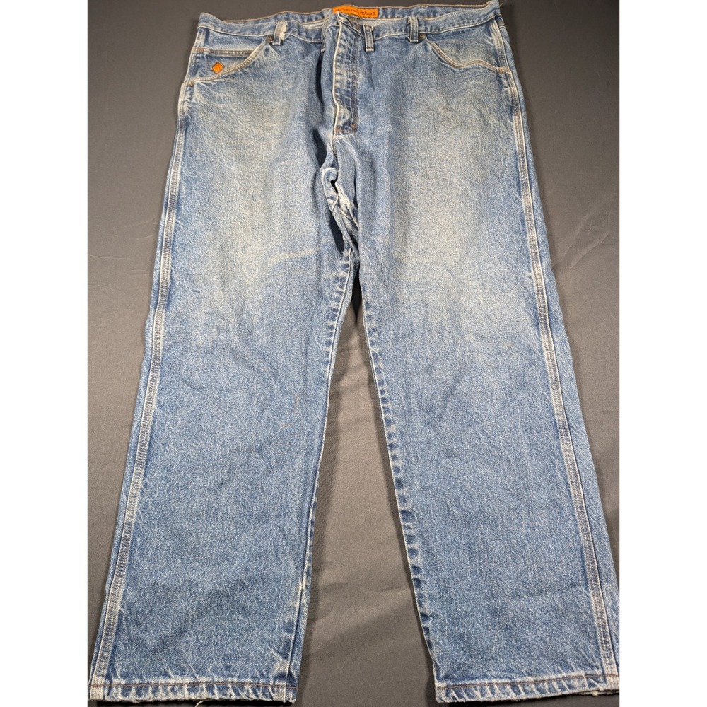 Wrangler Riggs Workwear FR Flame Resistant Jeans 44x30 Light Wash FR3W050 HRC2